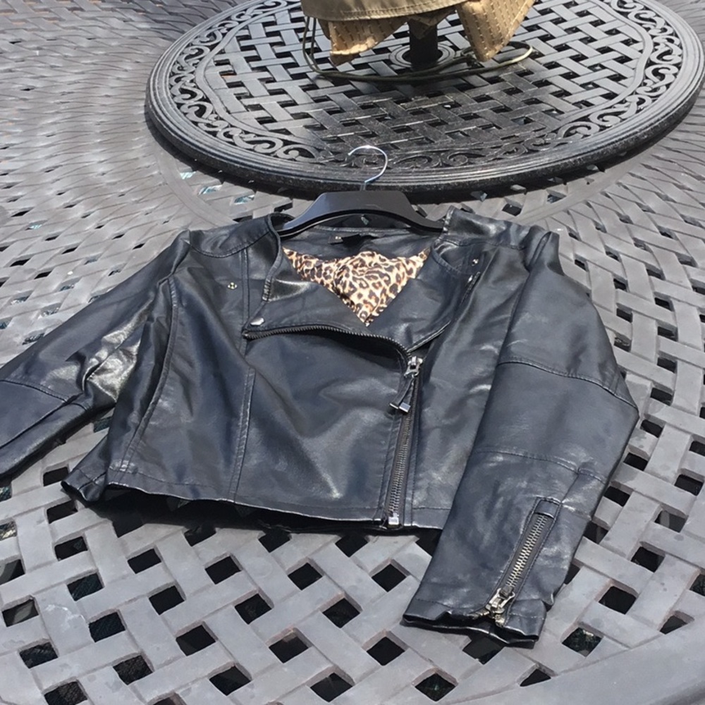 Biker pleather jacket by Bagatelle size M